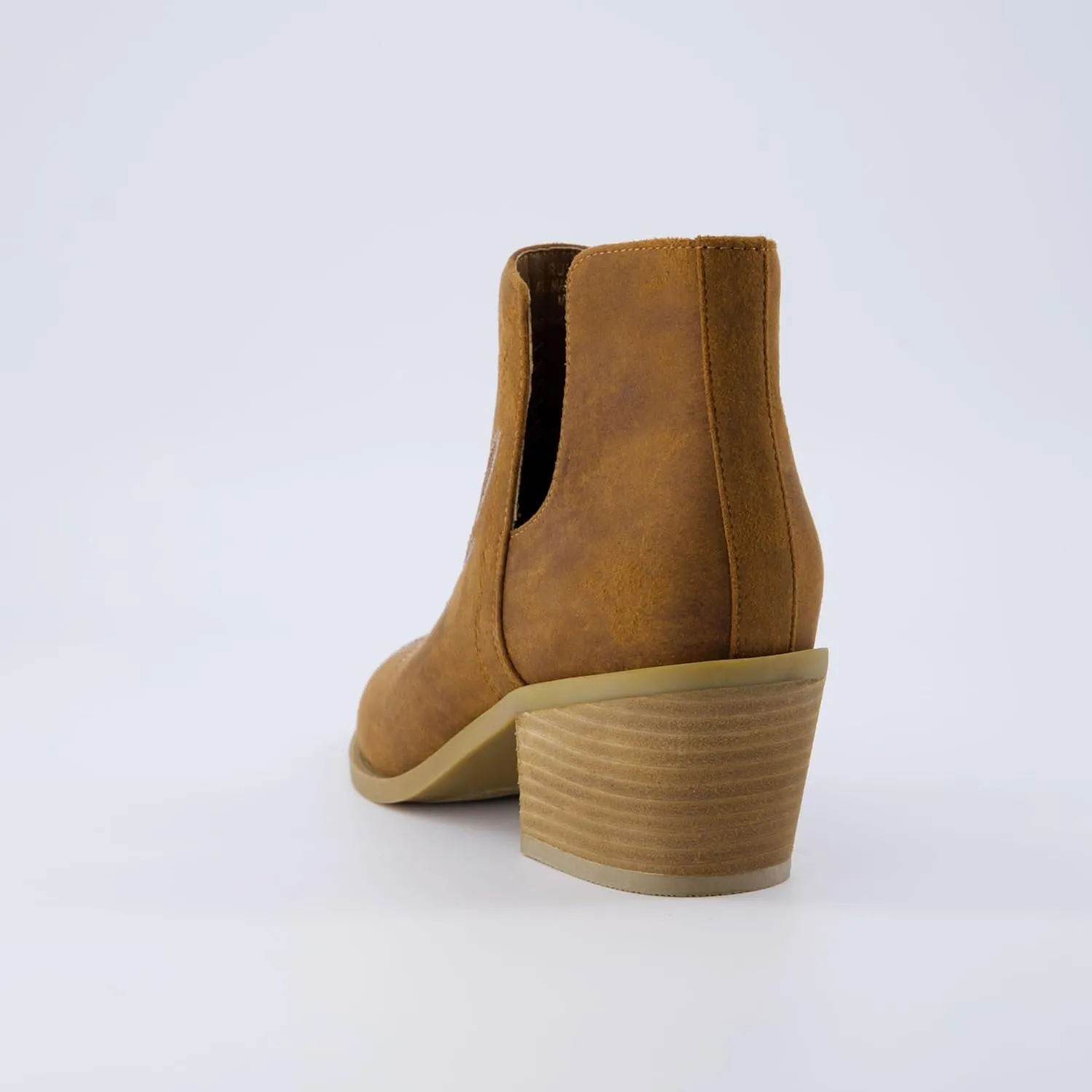 CUSHIONAIRE Women's Rustler Western bootie  Memory Foam, Wide Widths Available