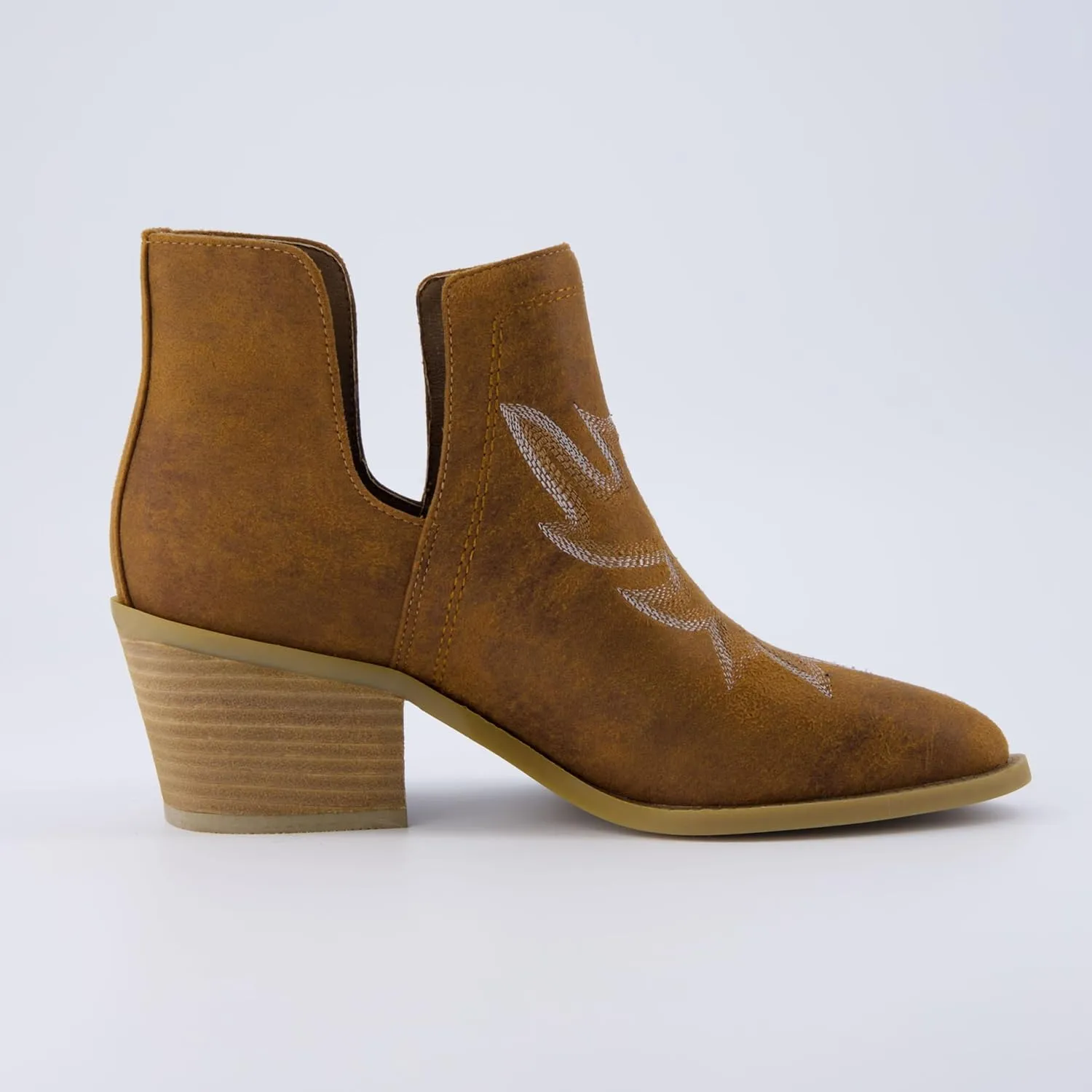 CUSHIONAIRE Women's Rustler Western bootie  Memory Foam, Wide Widths Available