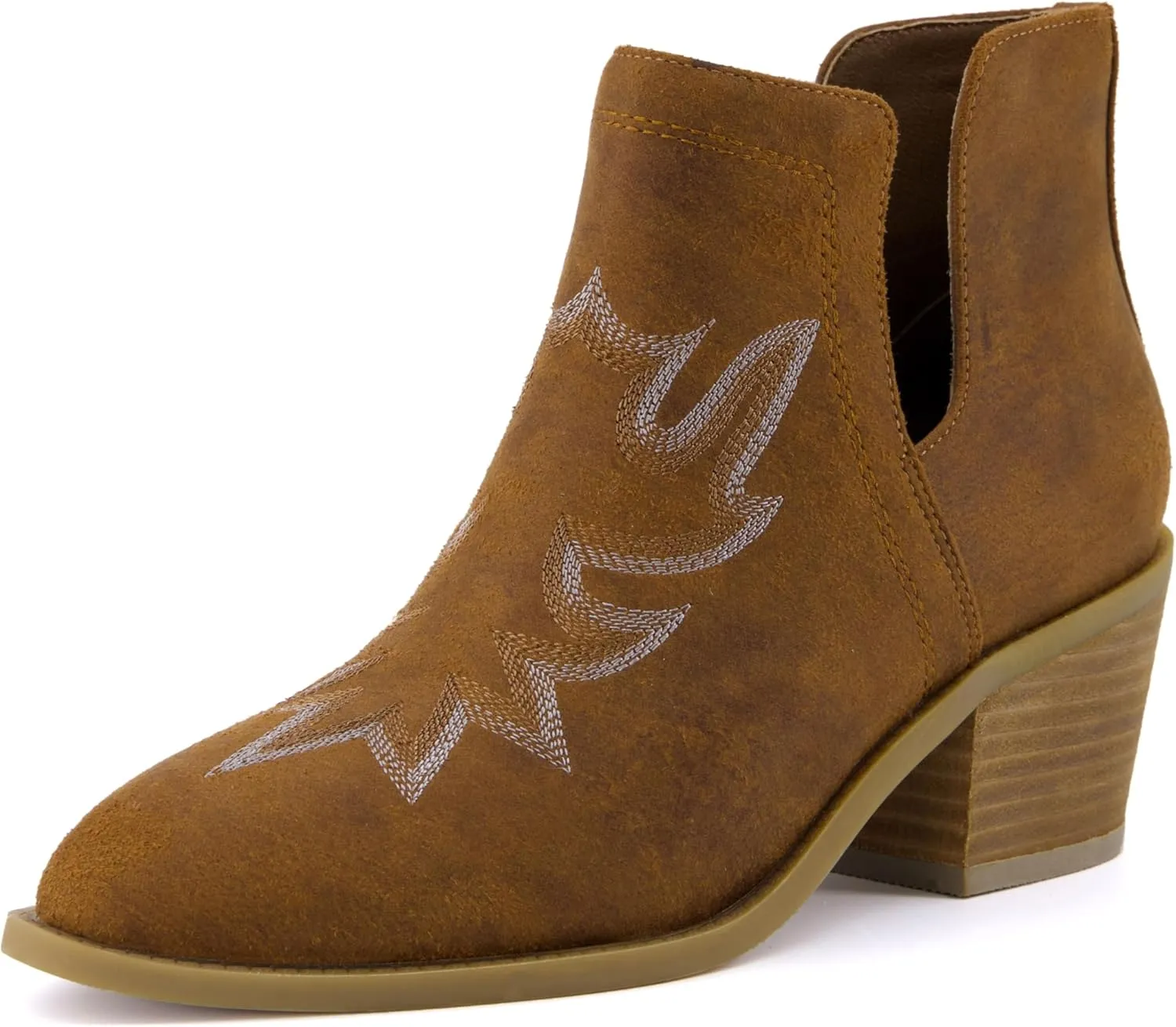 CUSHIONAIRE Women's Rustler Western bootie  Memory Foam, Wide Widths Available