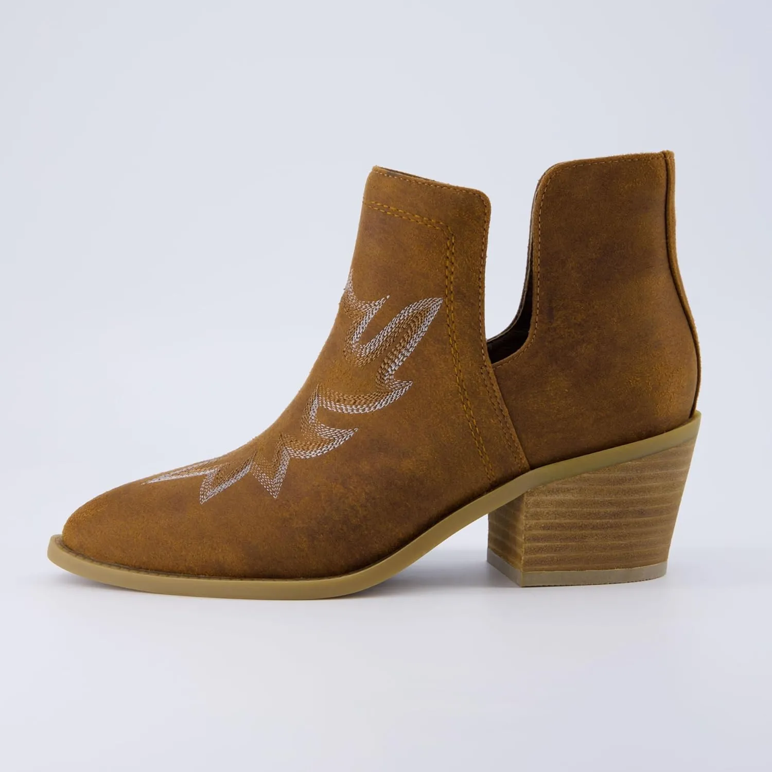 CUSHIONAIRE Women's Rustler Western bootie  Memory Foam, Wide Widths Available