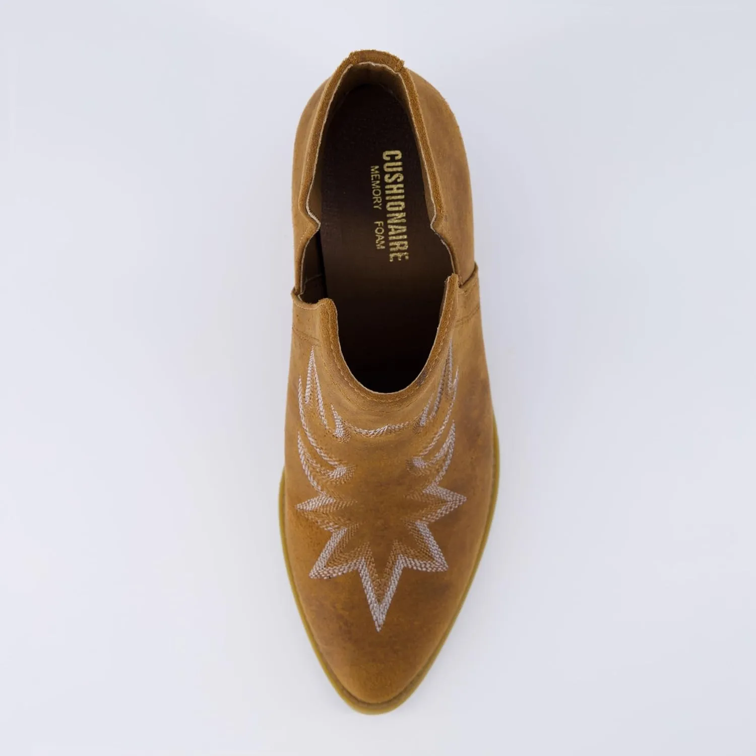 CUSHIONAIRE Women's Rustler Western bootie  Memory Foam, Wide Widths Available