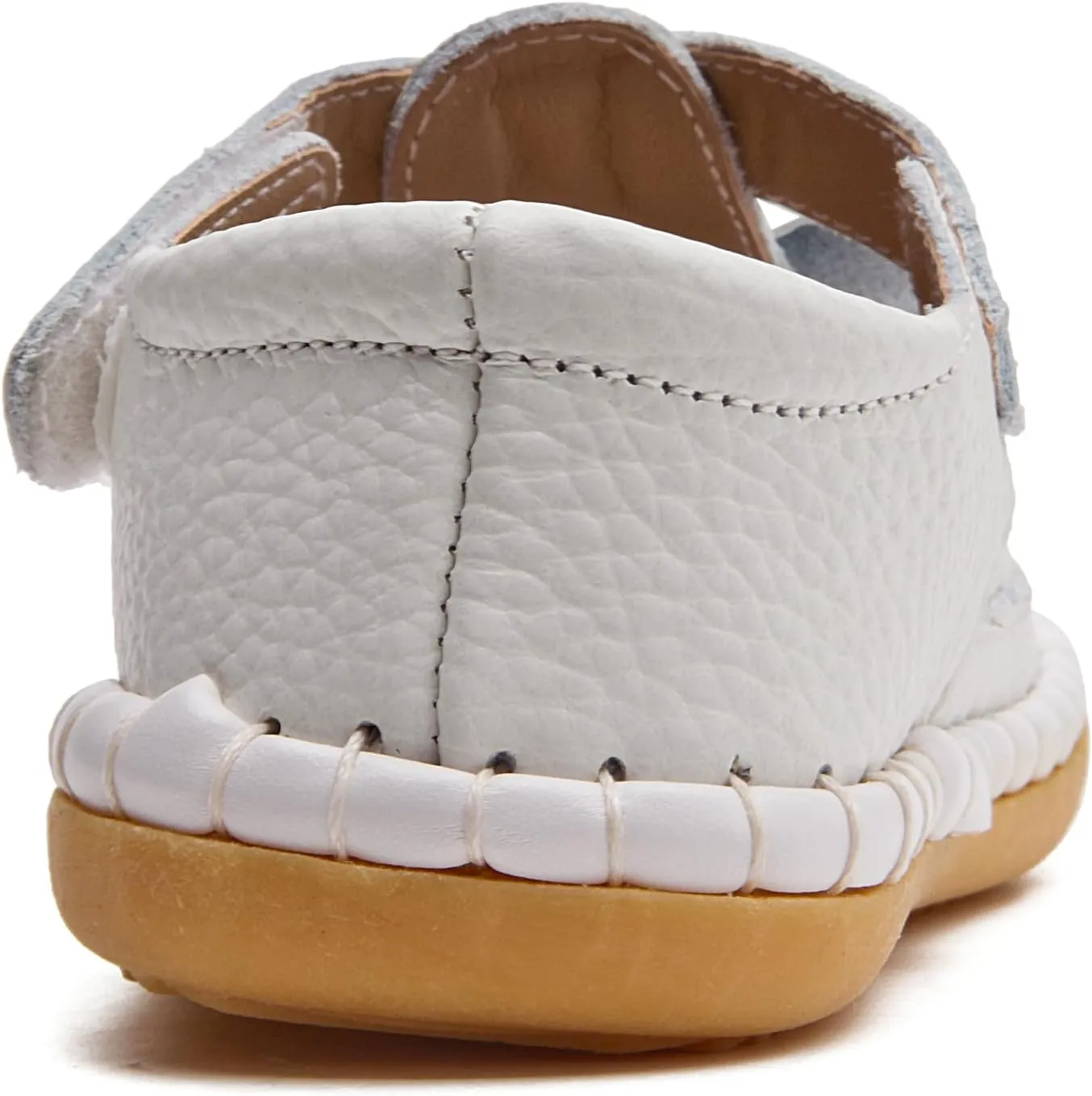 DADAWEN Toddler Girls Leather Lightweight Soft Sole Non-Slip Baby Walking Shoes Cute Bowknot Princess Dress Shoes Flower Girls Mary Jane Flats Party Wedding
