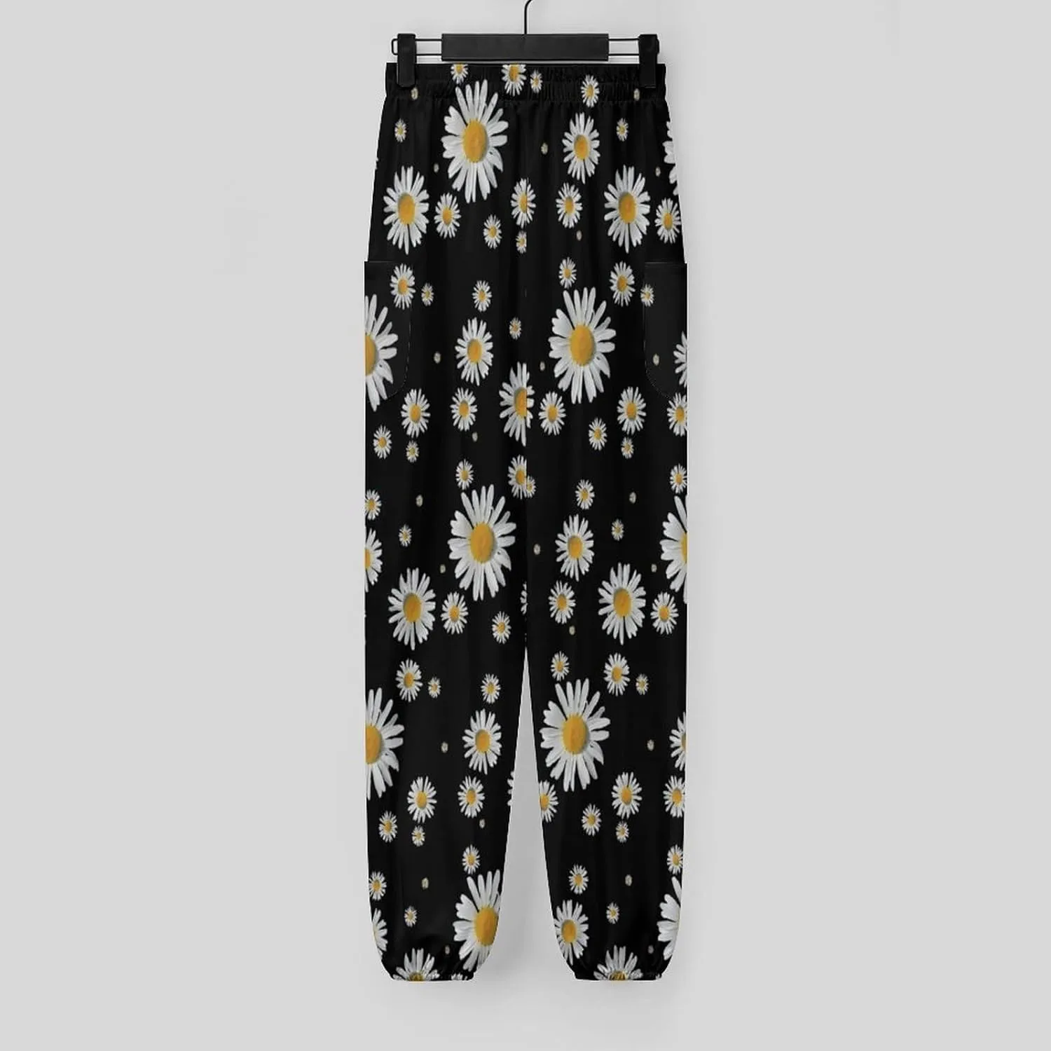 Daisy Print Yoga Bloomers Woman Hippie Harem Pant Lantern Pants Elastic Gym Leggings Loose Casual Sport Pants