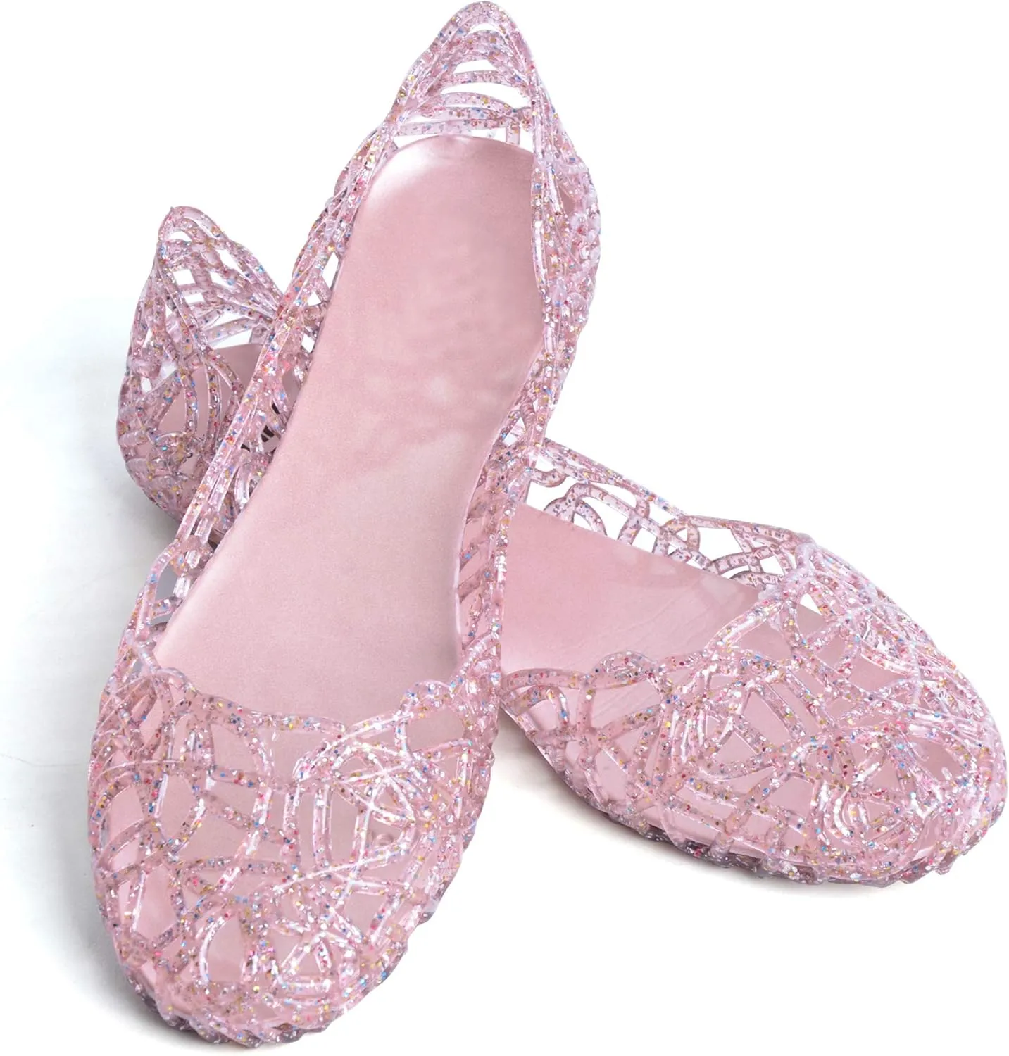 Dear Time Women Flat Heel Summer Beach Jelly Shoes