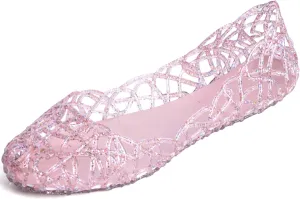 Dear Time Women Flat Heel Summer Beach Jelly Shoes