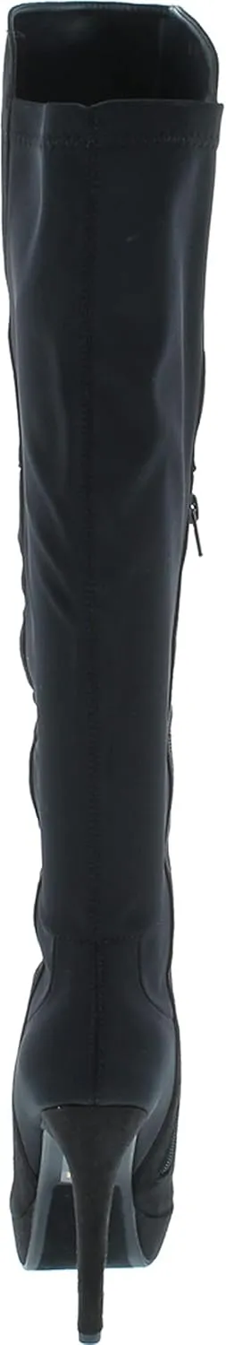 Delicious Women's Venga Faux Leather Over The Knee High Heel Boots