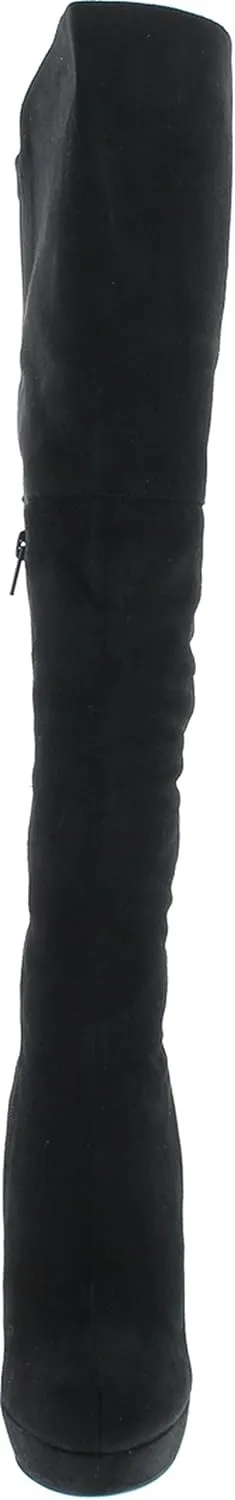 Delicious Women's Venga Faux Leather Over The Knee High Heel Boots