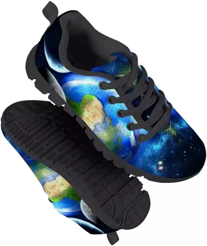 Dellukee Boys Girls Fashion Sneakers Kids Orange/Yellow/Blue/Black Solid Color Polka Dot Walking Running Shoes