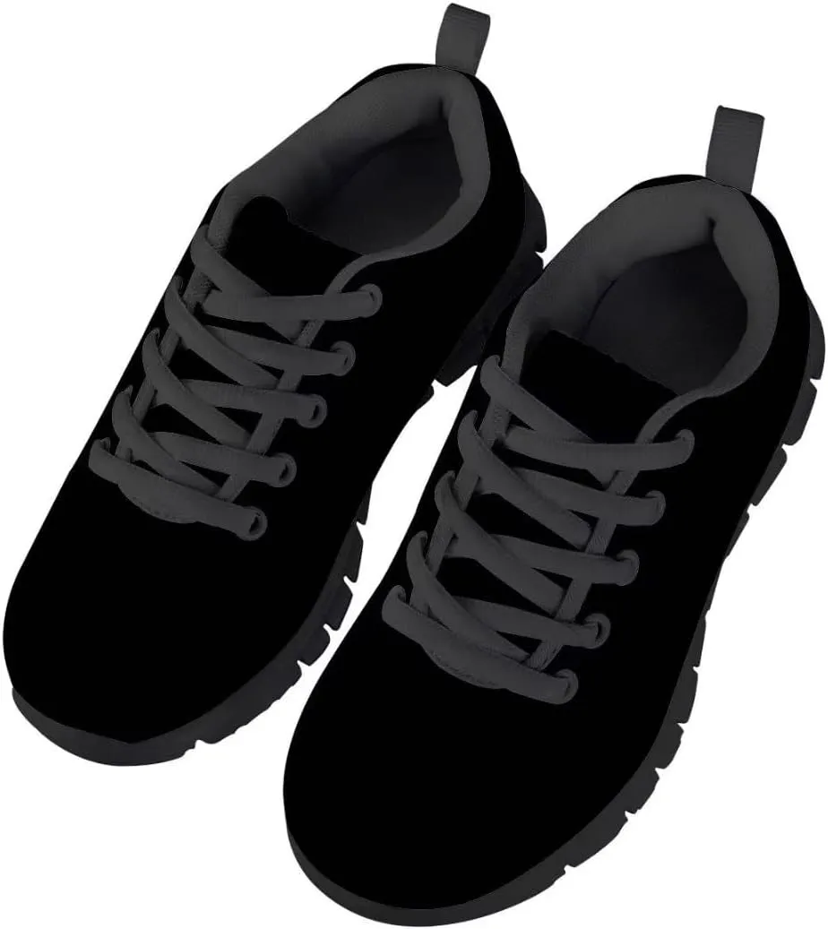 Dellukee Boys Girls Fashion Sneakers Kids Orange/Yellow/Blue/Black Solid Color Polka Dot Walking Running Shoes