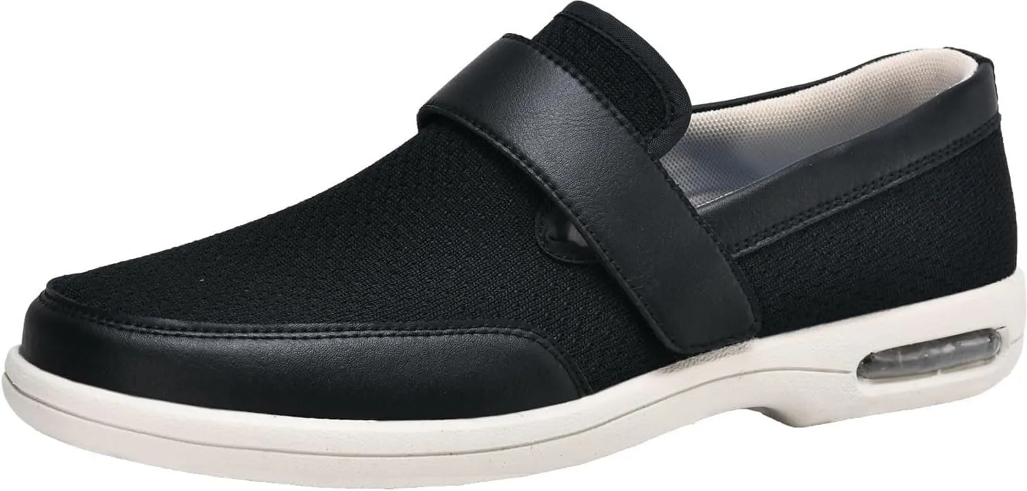 Diabetic Shoes, Extra Wide Width Shoes Women Men Orthopedic Slippers Plantar Fasciitis Shoes for Elderly Swollen Feet Relief Walking Shoes Thumb Valgus Sneakers Edema Swollen Shoes