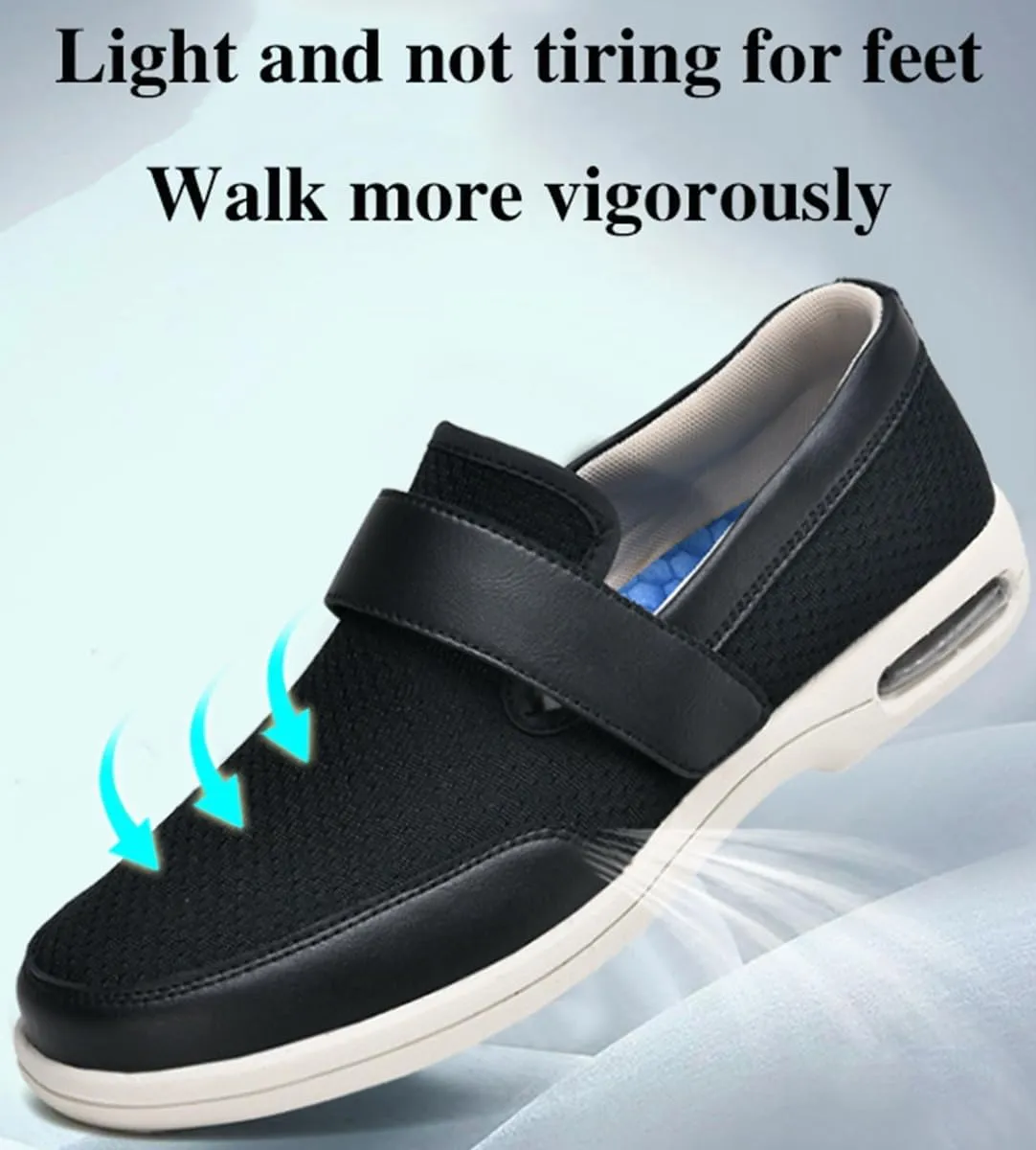 Diabetic Shoes, Extra Wide Width Shoes Women Men Orthopedic Slippers Plantar Fasciitis Shoes for Elderly Swollen Feet Relief Walking Shoes Thumb Valgus Sneakers Edema Swollen Shoes
