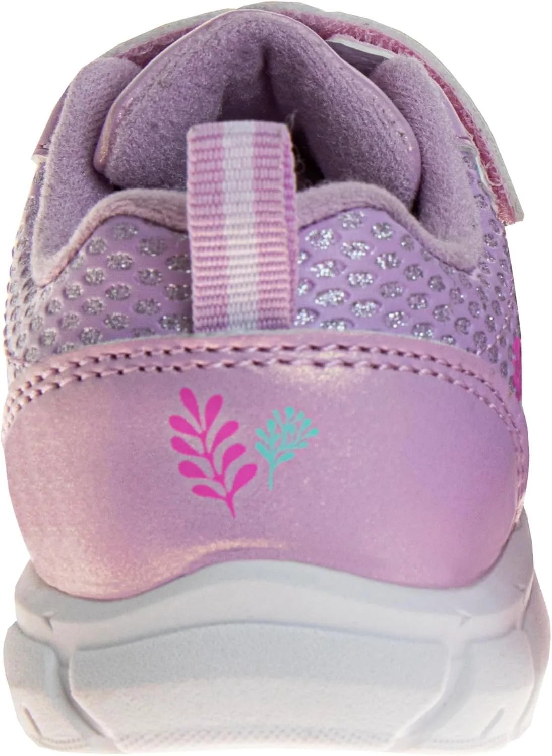 Disney Character Strap Shoes for Baby Girls - Little Mermaid Ariel Comftable Lightweight Sneakers (Size 2-4 Infant 5-6 Toddler)