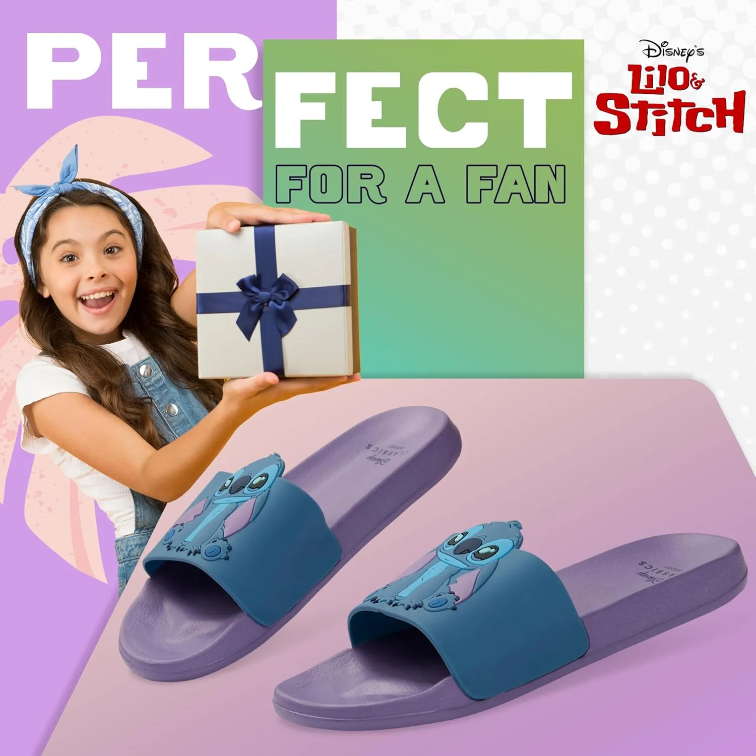 Disney Girls Sliders, Pool or Beach Shoes for Kids - Girls Gifts