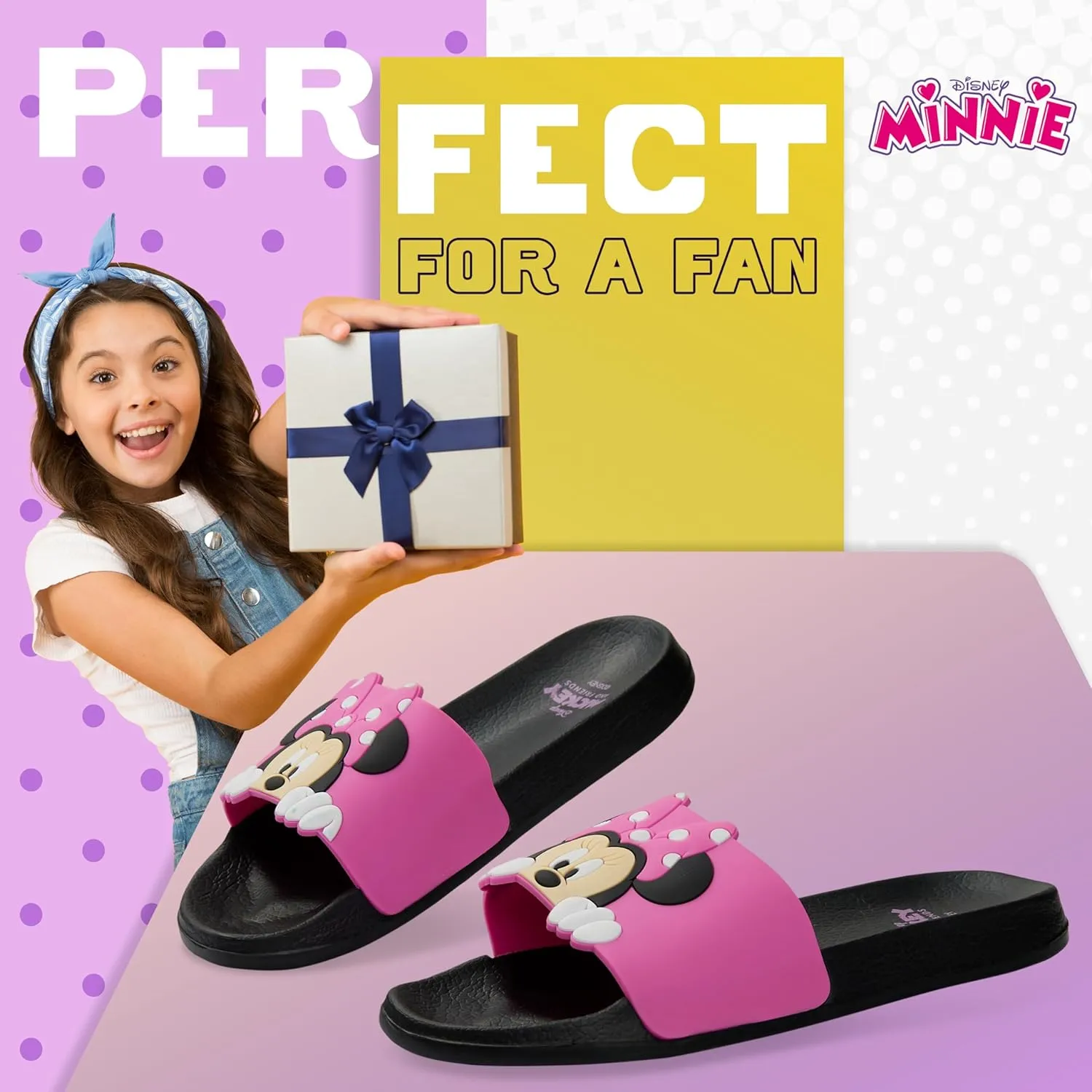 Disney Girls Sliders, Pool or Beach Shoes for Kids - Girls Gifts