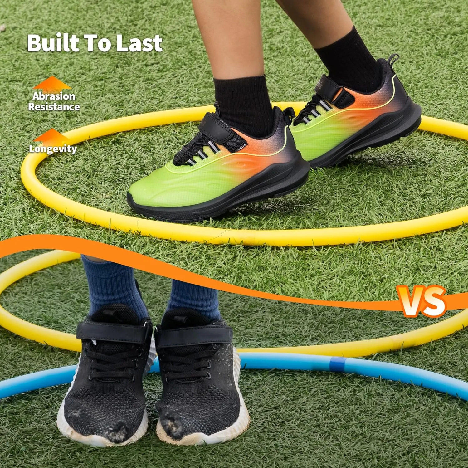DREAM PAIRS Boys Girls Shoes Kids DuraPlay Tennis Running Athletic Protective Walking Sneakers for Little/Big Kid