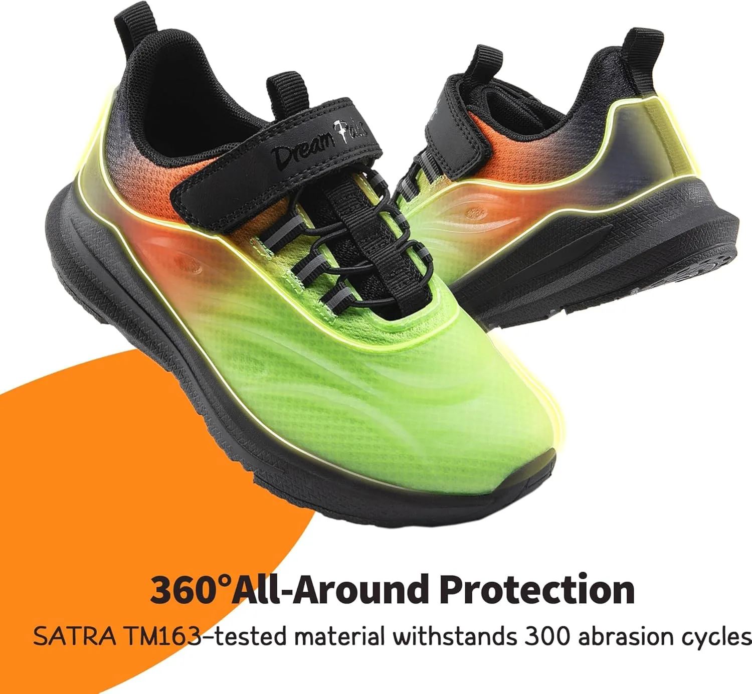 DREAM PAIRS Boys Girls Shoes Kids DuraPlay Tennis Running Athletic Protective Walking Sneakers for Little/Big Kid