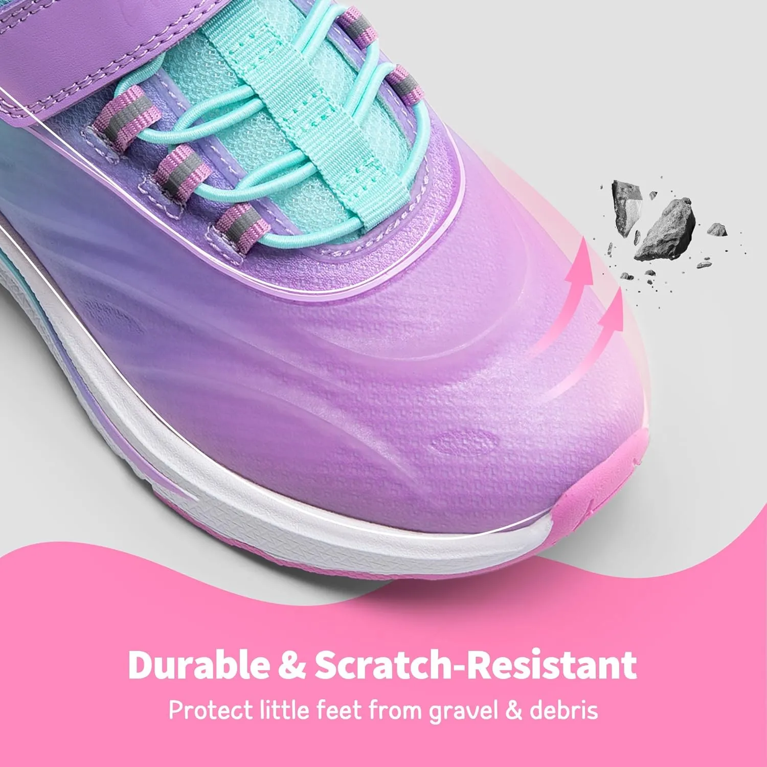 DREAM PAIRS Boys Girls Shoes Kids DuraPlay Tennis Running Athletic Protective Walking Sneakers for Little/Big Kid