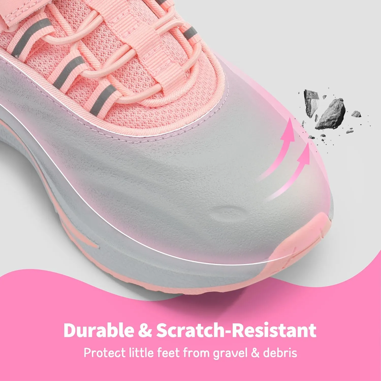 DREAM PAIRS Boys Girls Shoes Kids DuraPlay Tennis Running Athletic Protective Walking Sneakers for Little/Big Kid