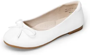 DREAM PAIRS Girls Dress Shoes Ballet Flats Slip-on Fashion Bow Flower Girl Shoes for Wedding, School, Party, Birthday