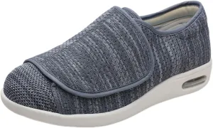 Extra Wide Fit Diabetic Shoes for Men Adjustable Orthopedic Slippers Comfy Plantar Fasciitis Shoes for Elderly Arthritis Edema Swollen Feet Thumb Valgus Slip On Walking Sneakers (Color : 4, Size : 4