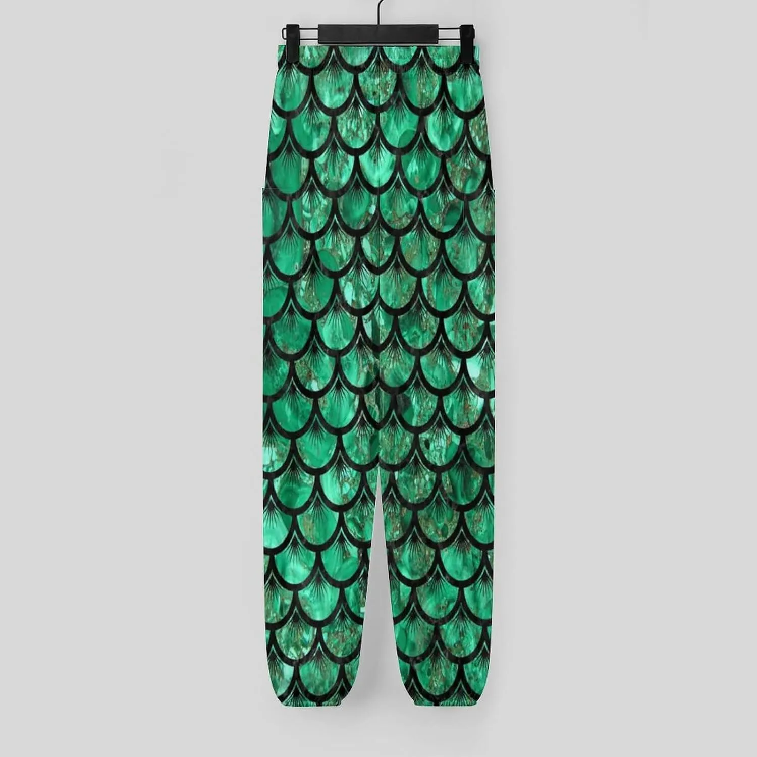 Fish Scales Pattern Yoga Bloomers Womans Hippie Harem Pant Beach Pants Elastic Gym Leggings Loose Casual Sweatpants