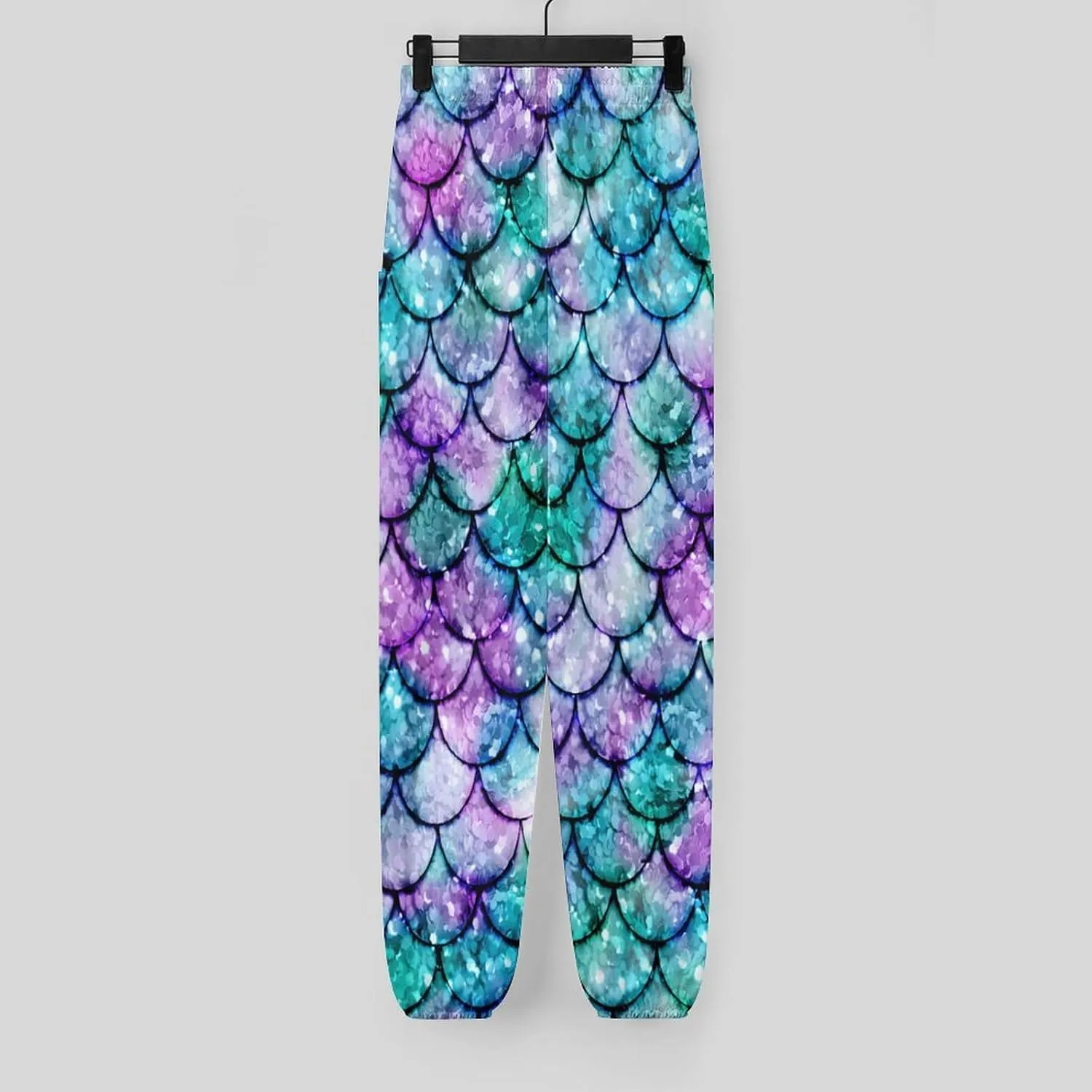 Fish Scales Pattern Yoga Bloomers Womans Hippie Harem Pant Beach Pants Elastic Gym Leggings Loose Casual Sweatpants
