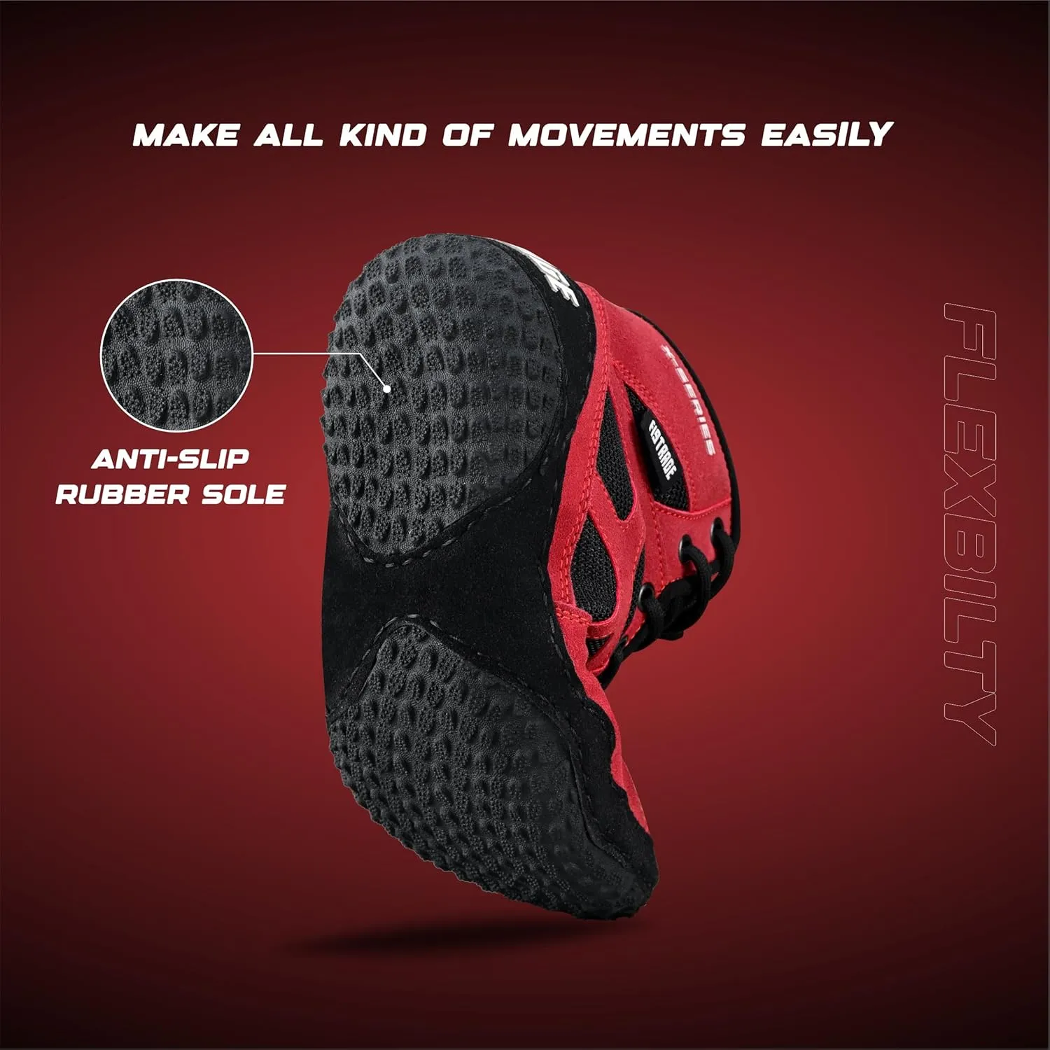 FISTRAGE Wrestling Shoes For Men, Women, Youth Lightweight Shoes Fighting Wrestling - AmmaraHide Seude with Rubber Sole, Sports Master Training Boots | Combat Footwear | Ventilated Design With Mesh | Pro Geniune Handmade Unisex Shoes