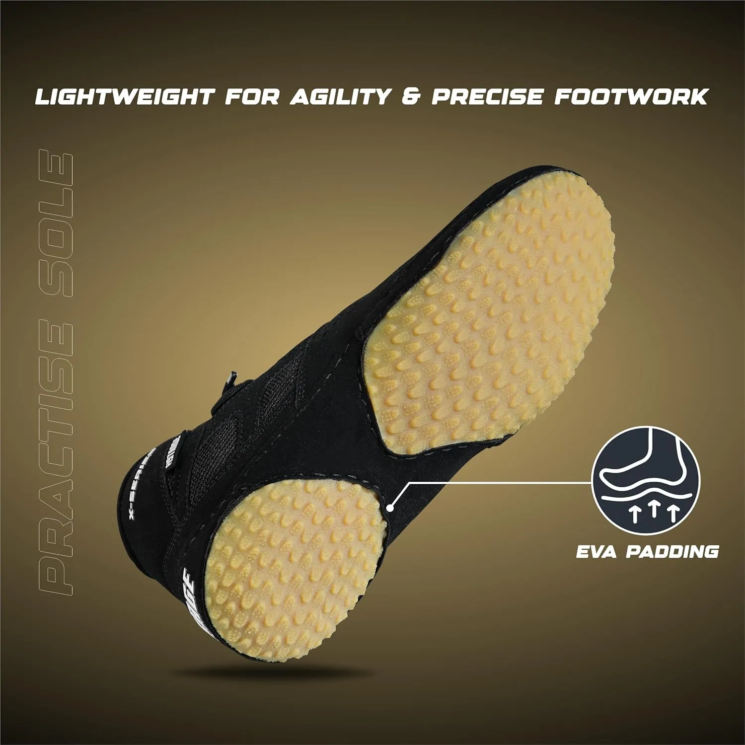 FISTRAGE Wrestling Shoes For Men, Women, Youth Lightweight Shoes Fighting Wrestling - AmmaraHide Seude with Rubber Sole, Sports Master Training Boots | Combat Footwear | Ventilated Design With Mesh | Pro Geniune Handmade Unisex Shoes