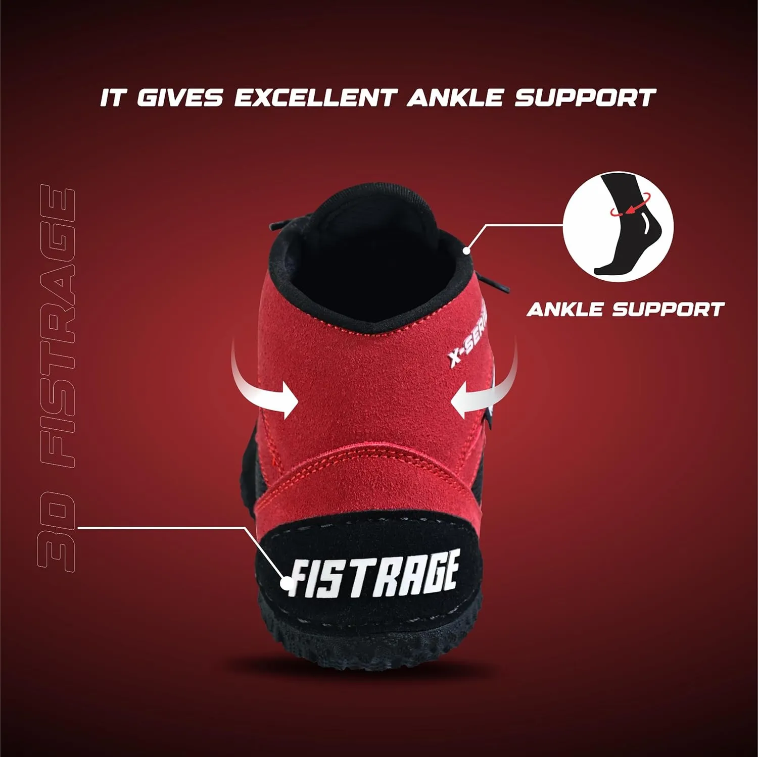 FISTRAGE Wrestling Shoes For Men, Women, Youth Lightweight Shoes Fighting Wrestling - AmmaraHide Seude with Rubber Sole, Sports Master Training Boots | Combat Footwear | Ventilated Design With Mesh | Pro Geniune Handmade Unisex Shoes
