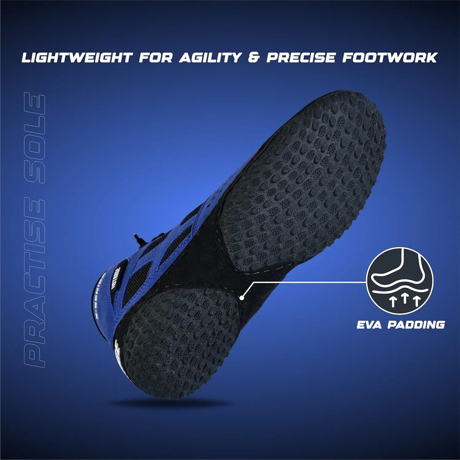 FISTRAGE Wrestling Shoes For Men, Women, Youth Lightweight Shoes Fighting Wrestling - AmmaraHide Seude with Rubber Sole, Sports Master Training Boots | Combat Footwear | Ventilated Design With Mesh | Pro Geniune Handmade Unisex Shoes