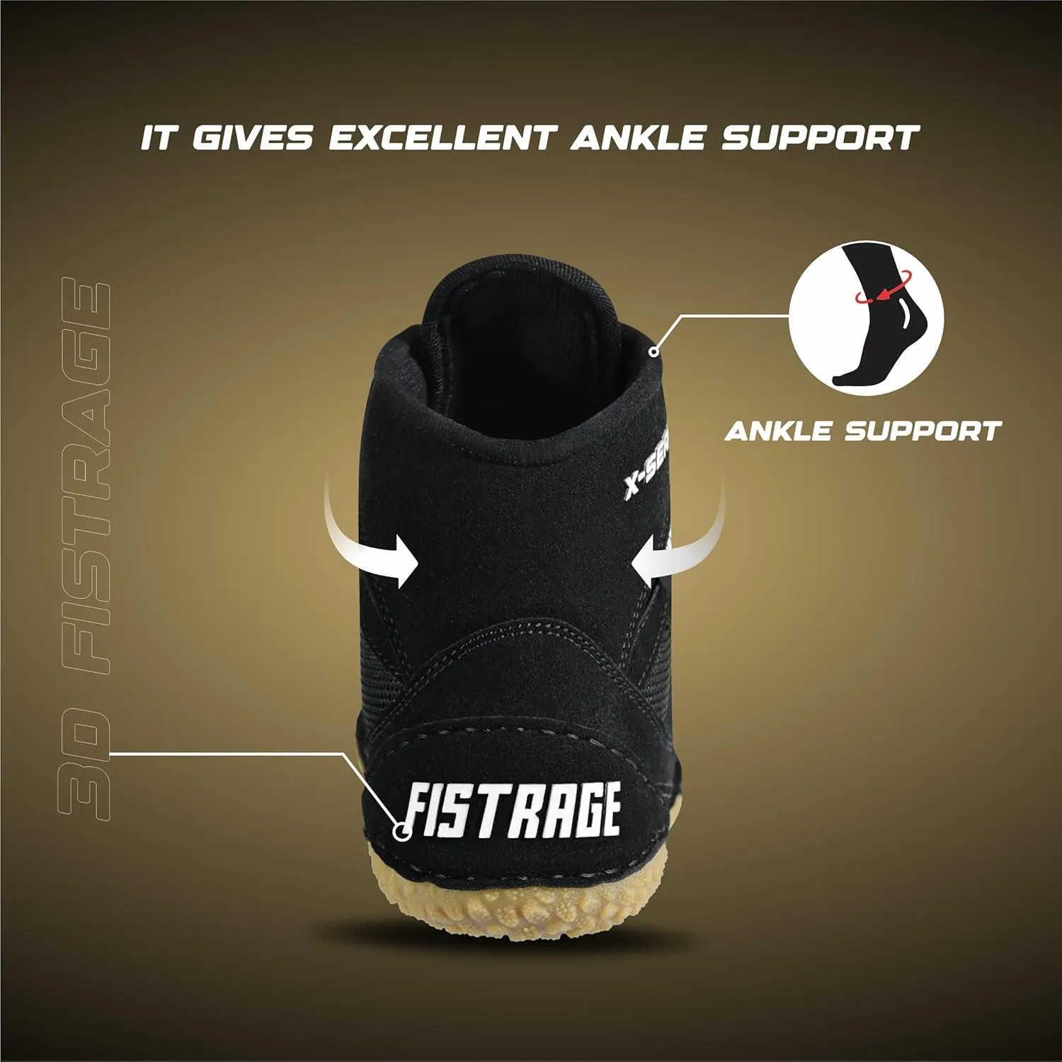 FISTRAGE Wrestling Shoes For Men, Women, Youth Lightweight Shoes Fighting Wrestling - AmmaraHide Seude with Rubber Sole, Sports Master Training Boots | Combat Footwear | Ventilated Design With Mesh | Pro Geniune Handmade Unisex Shoes