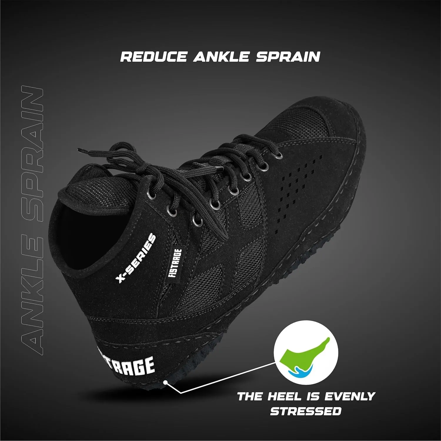 FISTRAGE Wrestling Shoes For Men, Women, Youth Lightweight Shoes Fighting Wrestling - AmmaraHide Seude with Rubber Sole, Sports Master Training Boots | Combat Footwear | Ventilated Design With Mesh | Pro Geniune Handmade Unisex Shoes