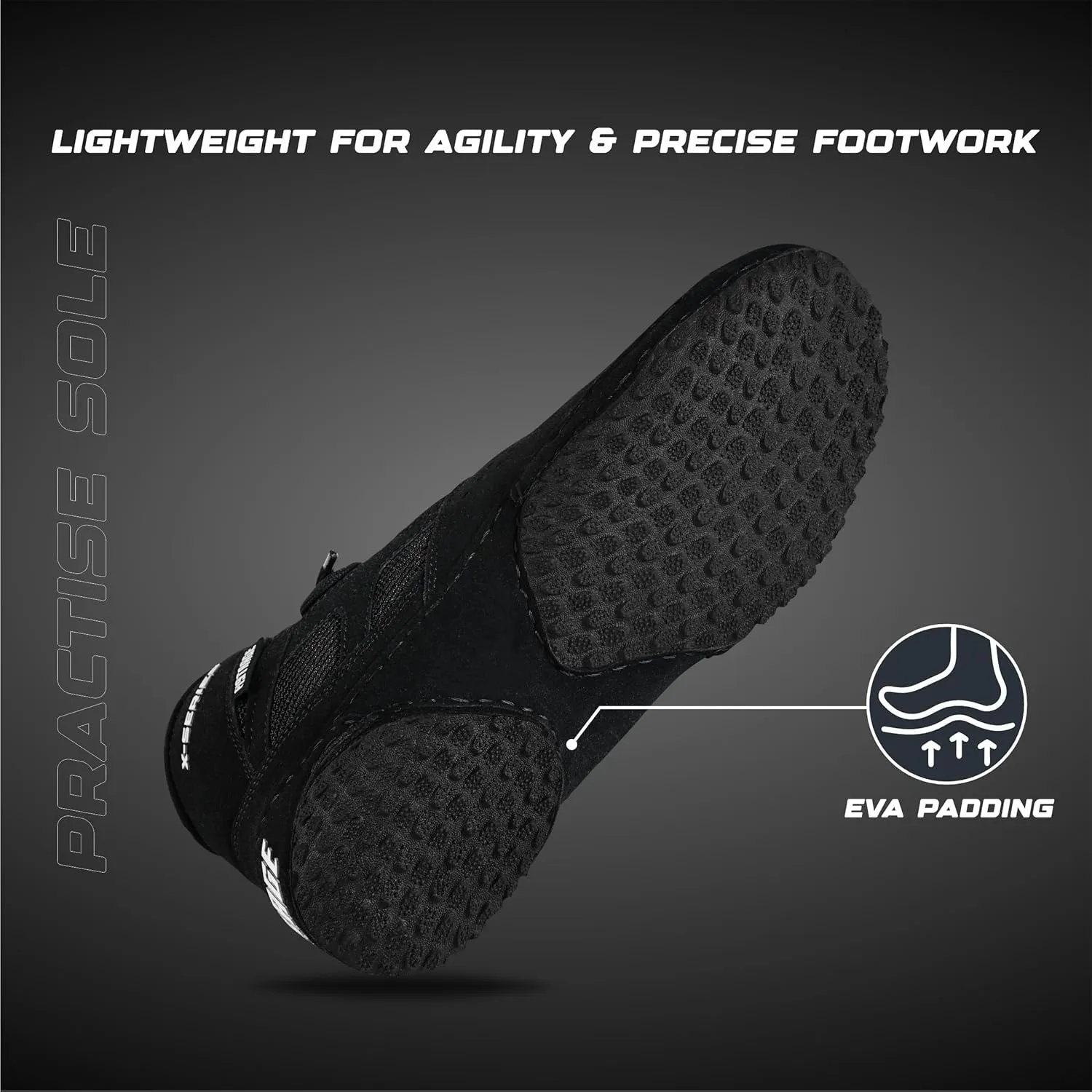FISTRAGE Wrestling Shoes For Men, Women, Youth Lightweight Shoes Fighting Wrestling - AmmaraHide Seude with Rubber Sole, Sports Master Training Boots | Combat Footwear | Ventilated Design With Mesh | Pro Geniune Handmade Unisex Shoes