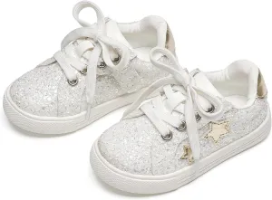 Flaryzone Toddler Girls Sneakers Little Girls Running Sports Shoes(Toddler/Little Kids)