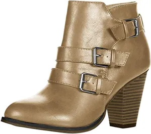 Forever - Women's 3 Buckle Bootie