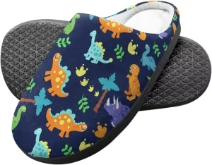 Fuzzy Slippers for Little Kids Boys Girls Cozy Warm Winter House Slippers Comfy with Non-Slip Sole SizeUS 9-15