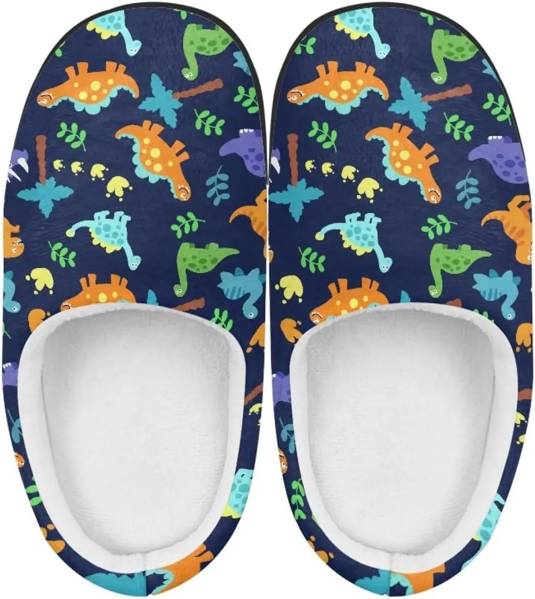 Fuzzy Slippers for Little Kids Boys Girls Cozy Warm Winter House Slippers Comfy with Non-Slip Sole SizeUS 9-15