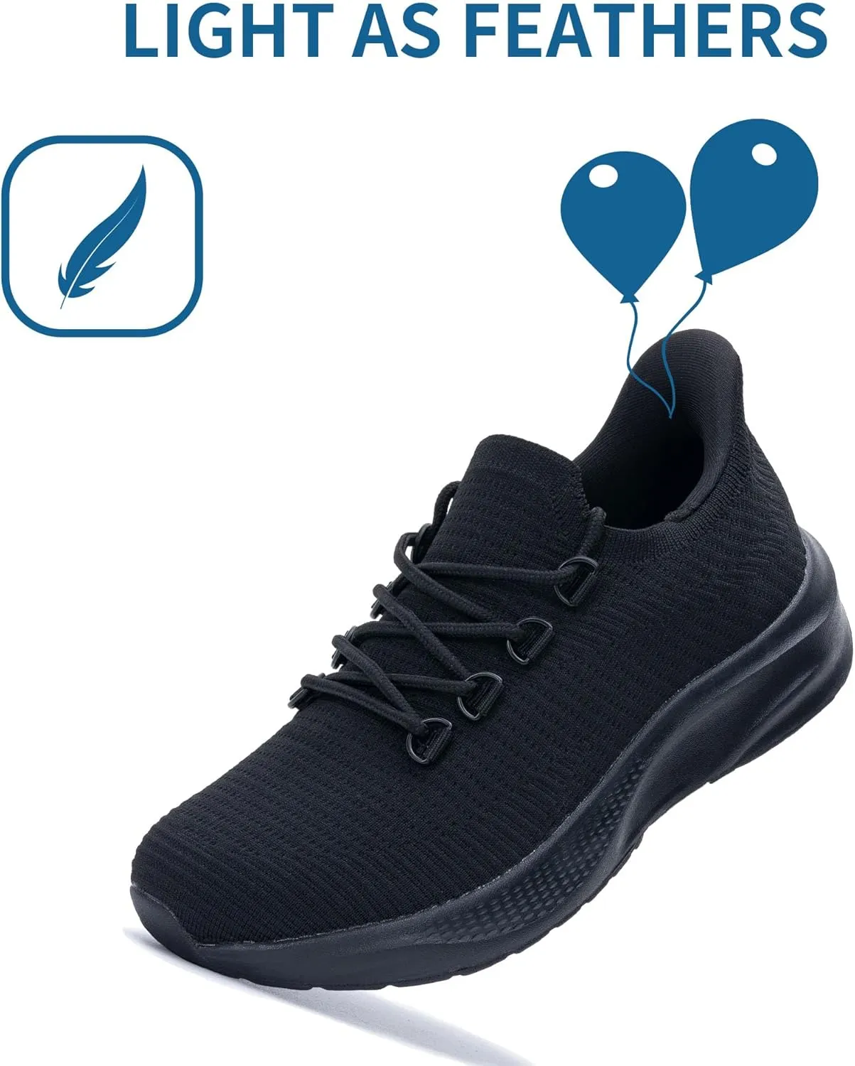 GANNOU Womens Walking Shoes Slip On Sneakers Tennis Lightweight Running Shoes
