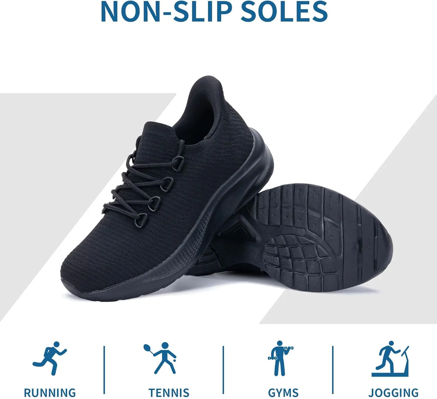 GANNOU Womens Walking Shoes Slip On Sneakers Tennis Lightweight Running Shoes