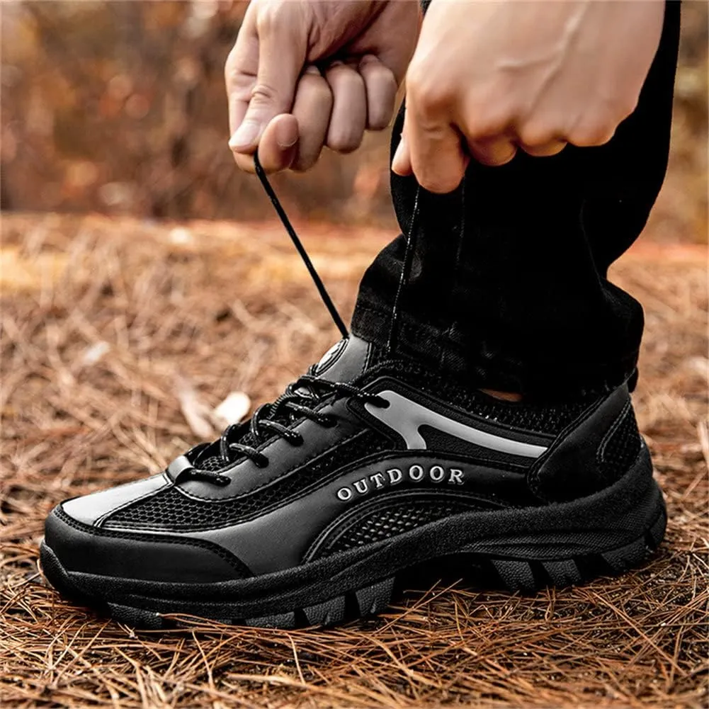 GEXECEUSS Hiking Shoes Men Lightweight Outdoor Wading Breathable Sneakers Low-Top Anti Slip Shock Absorption Camping Walking Shoes