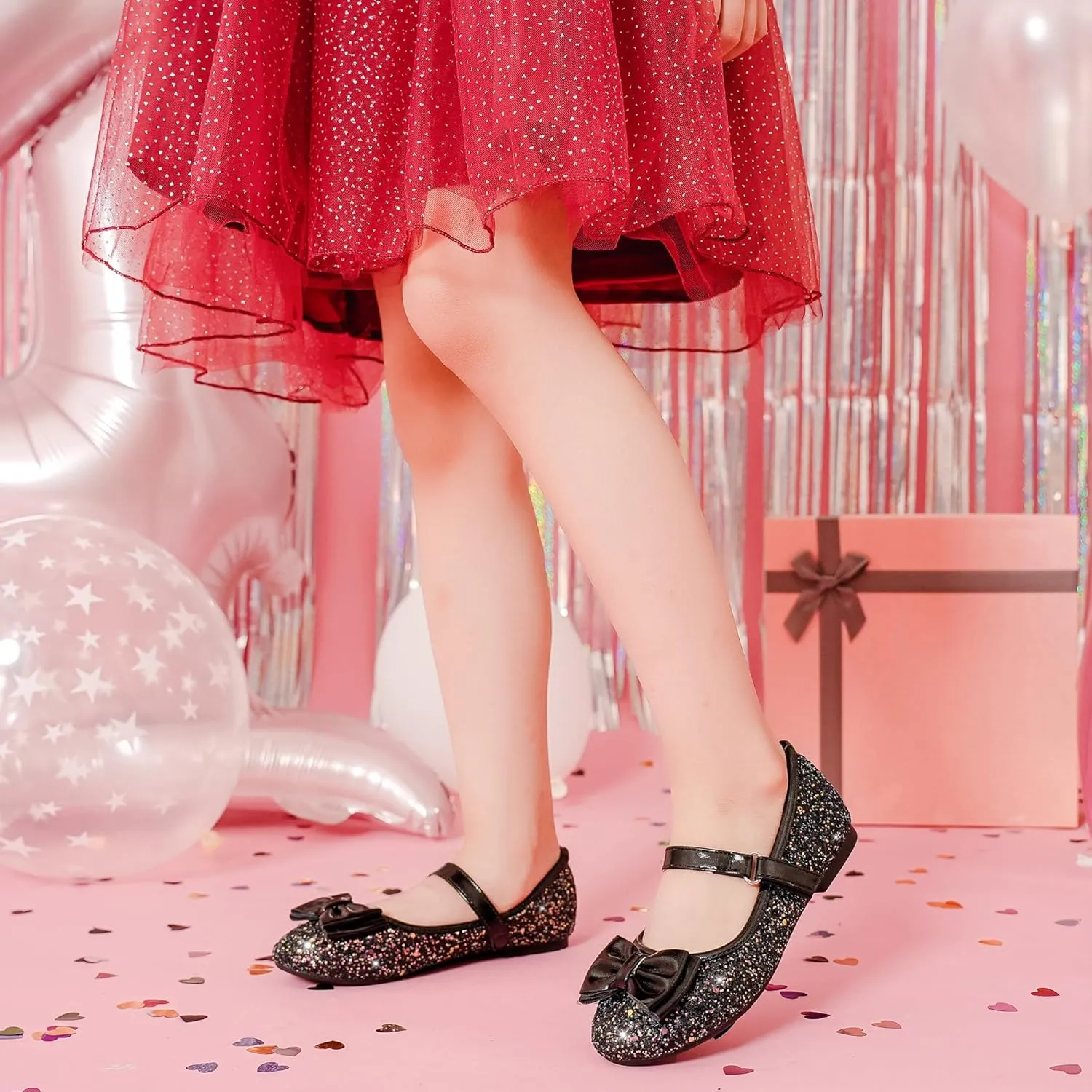 Girls Dress Shoes Princess Shoes Flower Girls Flats Party Wedding Toddler Little Big Kid