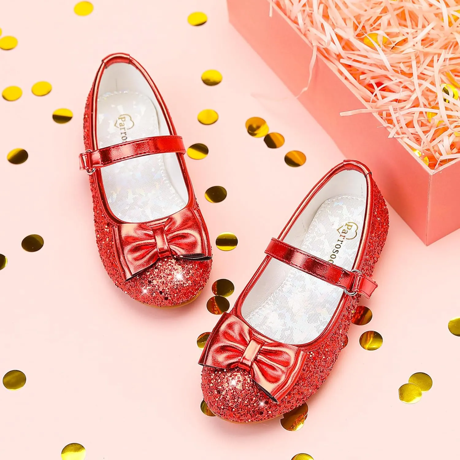 Girls Dress Shoes Princess Shoes Flower Girls Flats Party Wedding Toddler Little Big Kid