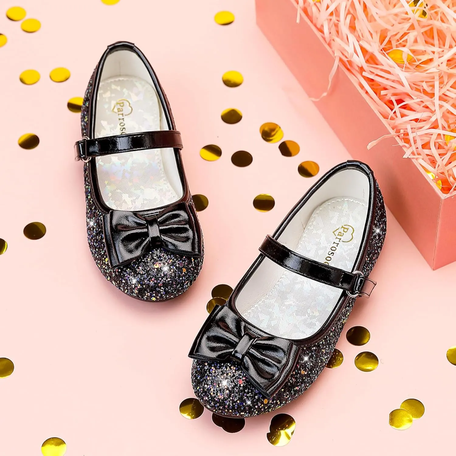 Girls Dress Shoes Princess Shoes Flower Girls Flats Party Wedding Toddler Little Big Kid