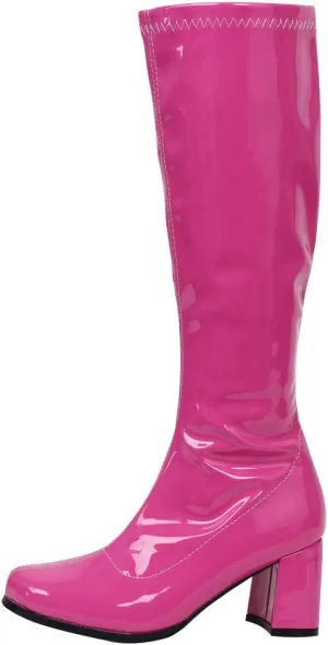 GOGO Boots for Women, Knee High Boots, PU Leather Zip Ladies Party Dance Shoes