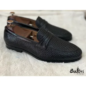 Handwoven Loafers - Black