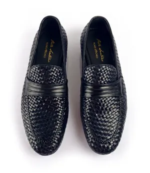 Handwoven Loafers - Navy
