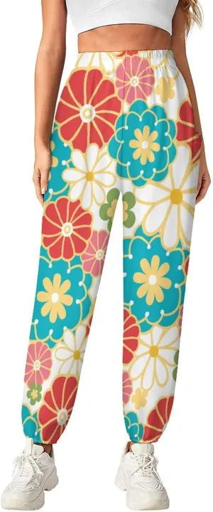 Hippie Floral Print Yoga Bloomers Womens Hippie Harem Pant Lantern Pants Elastic Gym Leggings Loose Casual Slacks