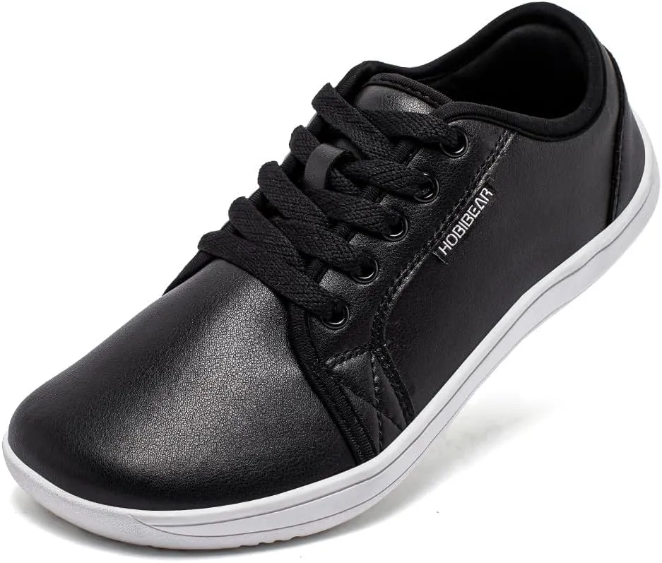 HOBIBEAR Womens Mens Wide Minimalist Barefoot Sneakers Zero Drop Shoes Lightweight Comfortable