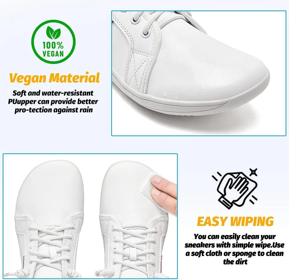 HOBIBEAR Womens Mens Wide Minimalist Barefoot Sneakers Zero Drop Slip on Shoes Lightweight Comfortable