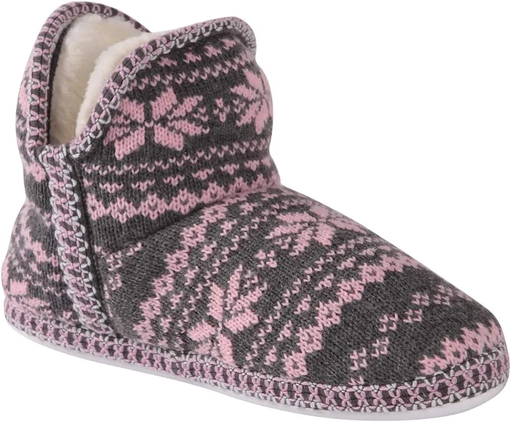 Home Slipper Bootie Slippers Women's Woolen Yarn Plush Lining Fuzzy Warm Indoor Ankle Boots